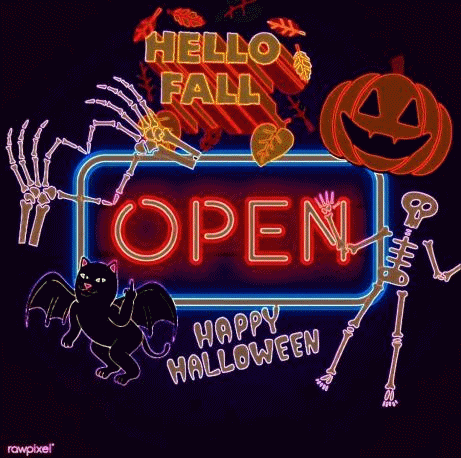 open sign halloween